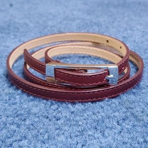 NWOT purple Italian leather belt